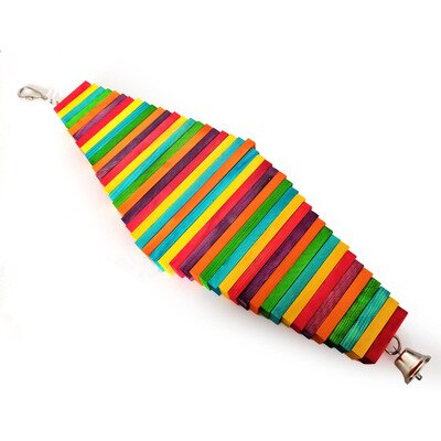 Vogel Papegaai Speelgoed Vogels Swing Speelgoed Huisdier Vogel Accessoires Houten Kralen Bananen Appels Bossen Voor Budgie Lovebirds Conures Vogels Speelgoed: style 9