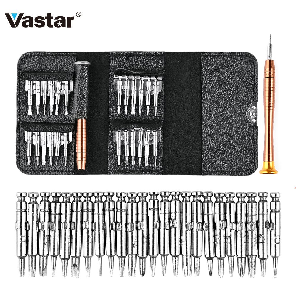 Vastar Precisie Schroevendraaier Kit 25 In 1 Opening Repair Tool Kit Voor Tablet Pc Mobiele Telefoon Multifunctionele Schroevendraaier Set