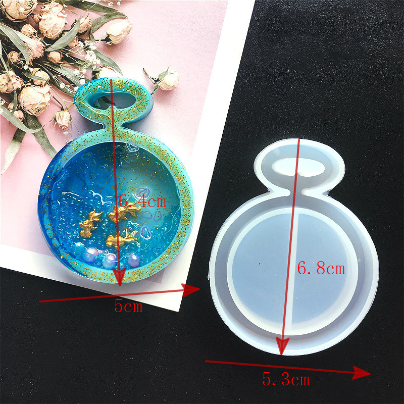 Diy Liefde Ster Drijfzand Kristal Epoxyhars Mal Uv Maan Kat Quicksand Sleutelhanger Siliconen Mal: 02