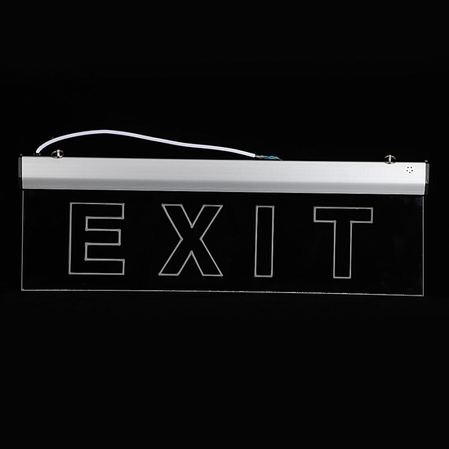 AC220V 3W LED IP30 600x200mm/23.62x7.87in Emergency Exit Evacuation Indicator Light Evacuation Light Exit