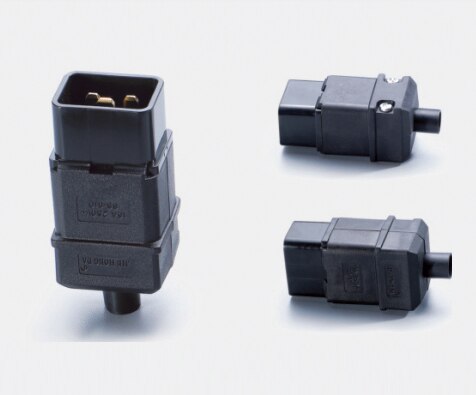 Pdu/ups-uttak standard iec 320 c19 c20 16a 250v ac elektrisk strømkabel ledningskontakt avtagbar plugg ss -809 ss-810 plugg