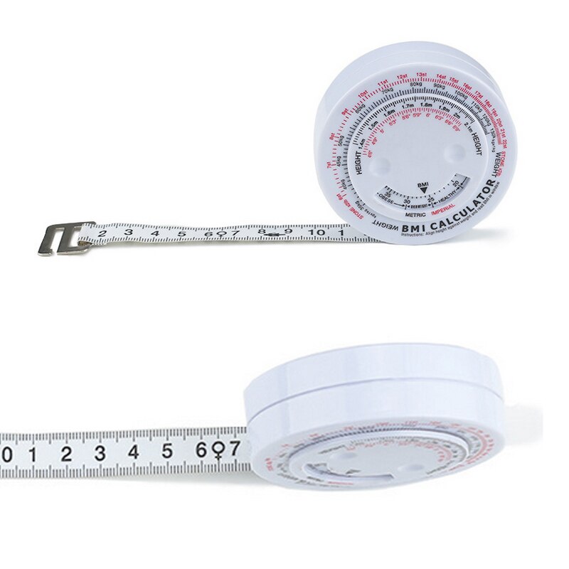 BMI Measure Tape Body Measure Tape BMI Caculator Round Shape BMI Body Mass Retractable TapeKeep Your Beauty Body Ruler