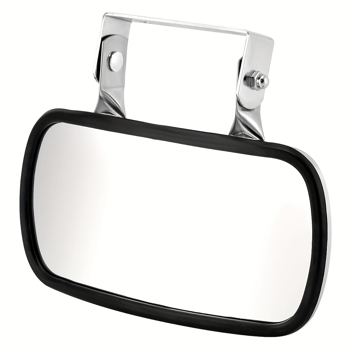 Convex Safety Mirror with U-Shaped Bracket | Wide-Angle View for Blind Spot Reduction | For Tractors, Forklifts, Trucks, Boats