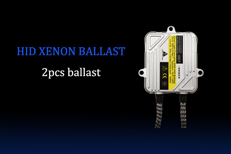 Ballast au xénon Hid 55W 12V, Ballast électronique à allumage de bloc 55w, Ballast numérique mince Hid pour kit HID Xenon H7 H4 H1 H3 H11 1 pièce