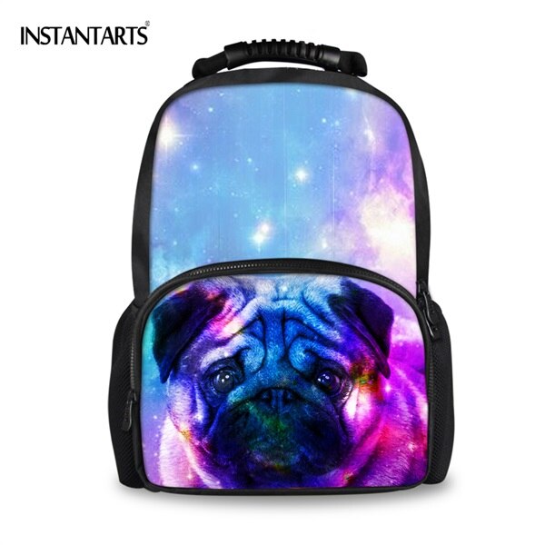 INSTANTARTS Cute 3D Galaxy Dog Husky Printing Felt Backpacks For Teenagers Boys Girls Casual Schoolbag Travel Laptop Rucksacks: CC3305A