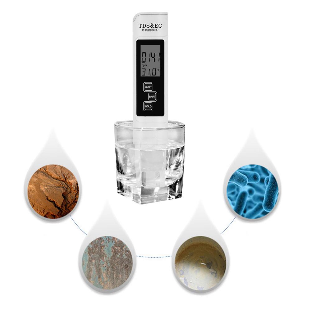 3 en 1PH mètre TDS EC mètre numérique LCD test de l'eau stylo pureté filtre aspect à la petit volume directe du fournisseur