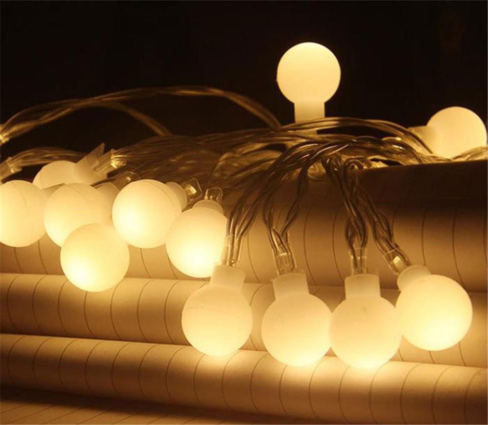 Led Globe Ball String Lights,Indoor Outdoor Globe Fairy Verlichting Voor Slaapkamer Cafe Patio Tuin Boom Decoratie, Warm