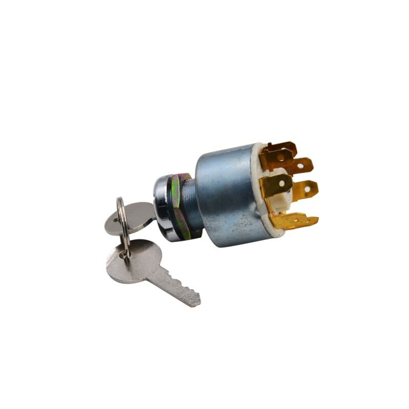 Motorrad Auto Auto Zündung Anlasser Schalter Steuert 4 Position Mit 2 Tasten Universal- Türschloss Zylinder 12v