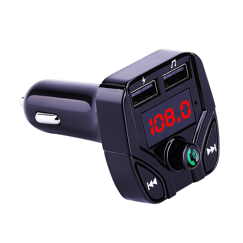 Bluetooth A2DP Handsfree Car Kit Draadloze Fm-zender 3.1A Quick Charge Dual USB Charger LCD TF Card Auto MP3 Speler modulator