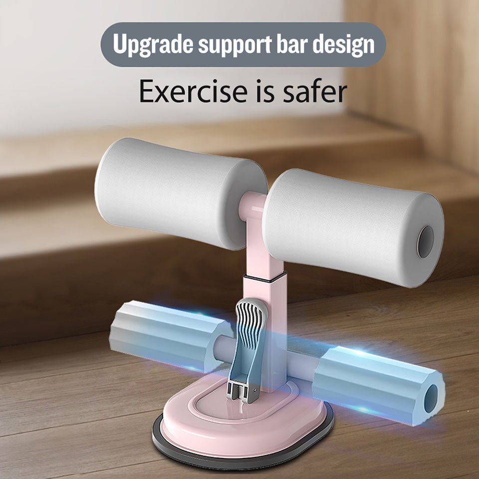 Fitness Suction Cup Sit-Up Cushion Sit Up Stand Bars Abdominal Core Strength Muscle Training Home Gym Body Shaping Building Bar