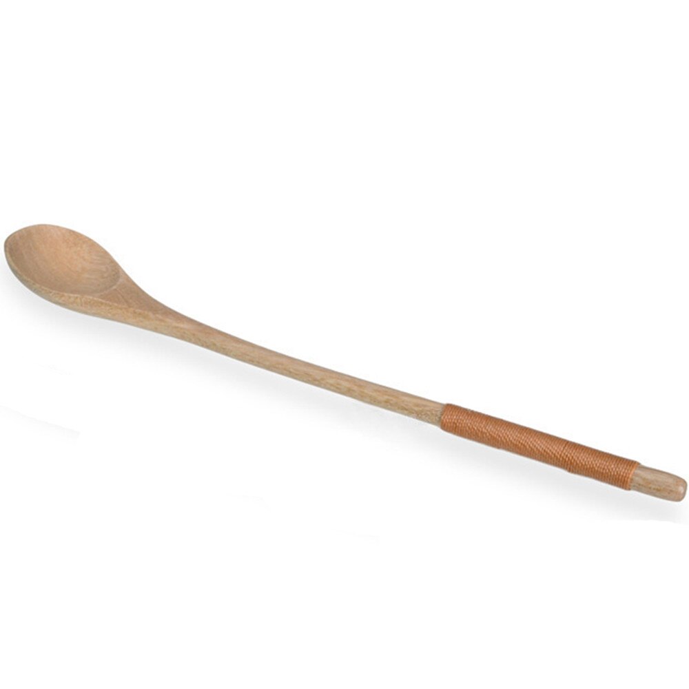 3 Cuillères à Café En Bois Long Manche - 20 Cm, Pour Café, Thé, Confiture, Sels De Bain