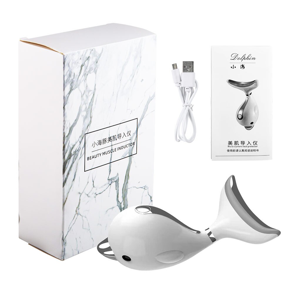 3 Colors Remove Double Chin Neck Device LED Photon Therapy Anti-Wrinkle Vibration Face Skin Lifting Tightening Massager: Default Title