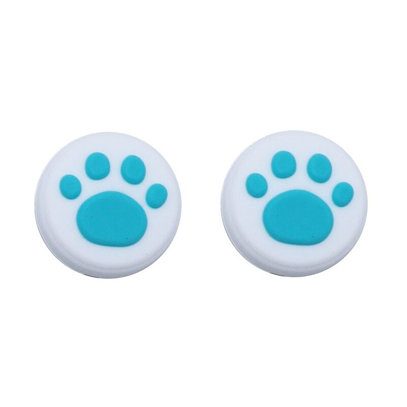 2PCS Lovely Cat Paw Thumb Stick Grip Cap Joystick Cover For Nintendo Switch NX Lite Joy-Con Controller Gamepad Thumbstick Case: 8