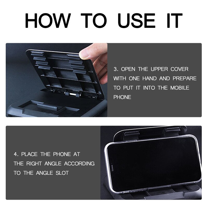 Auto Dashboard Telefoon Houder Verstelbare Mount Houder Voertuig Mobiele Telefoon Houder Stand Auto Accessoires Voor 4-7 Inch Mobiele telefoon