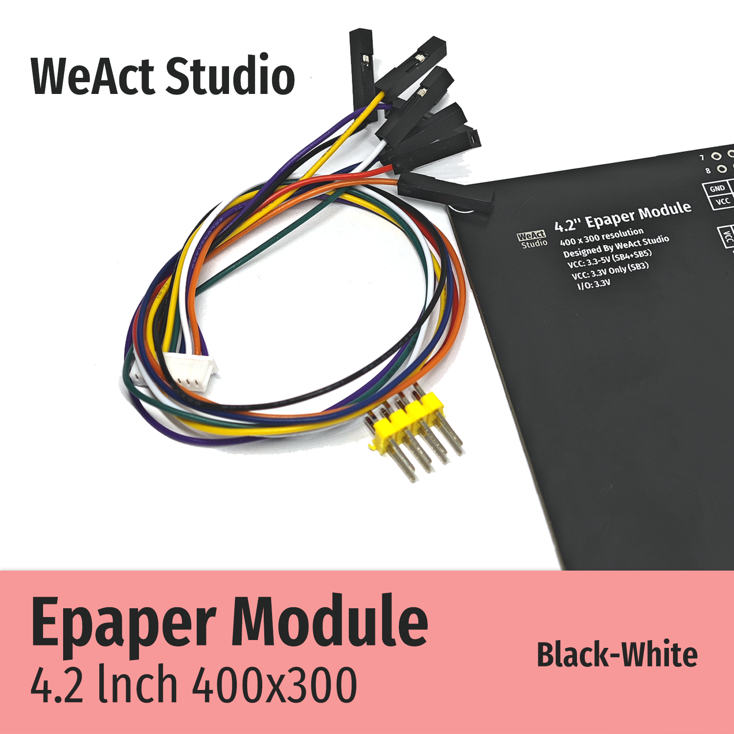 WeAct 4.2'' 4.2 Inch Epaper Module E-paper E-Ink EInk Display Screen SPI Black-White