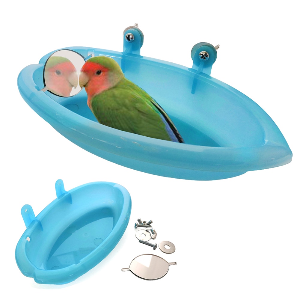 Vogel Futternapf Edelstahl - Spritzsicherer 2in1 Feeder Für Papageien & Sittiche