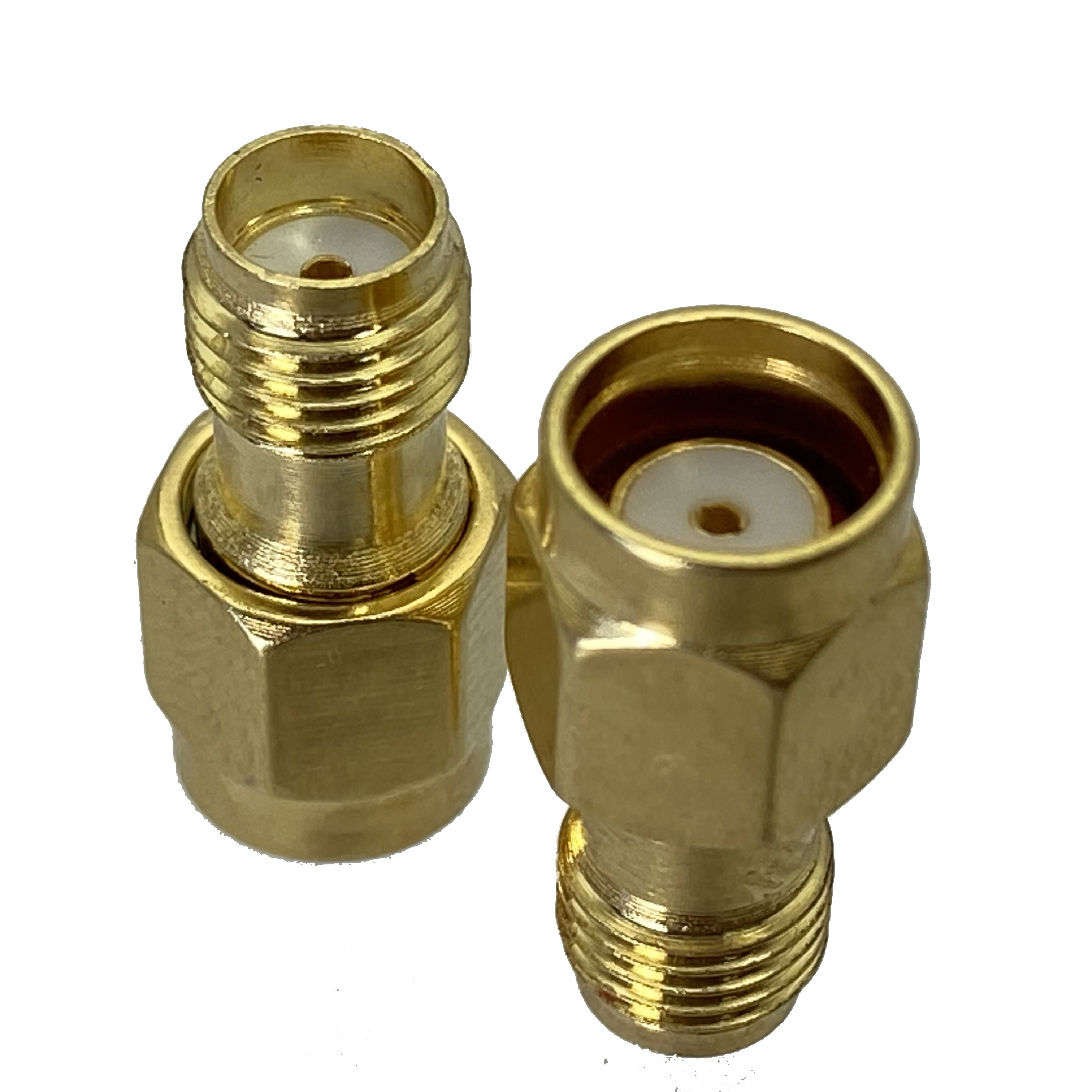 Sma rp sma adapter, sma hane hona rp-sma hane hona antennkontakt, sma kopplare rak 90 graders rf koaxialadapter 50 ohm: Brun