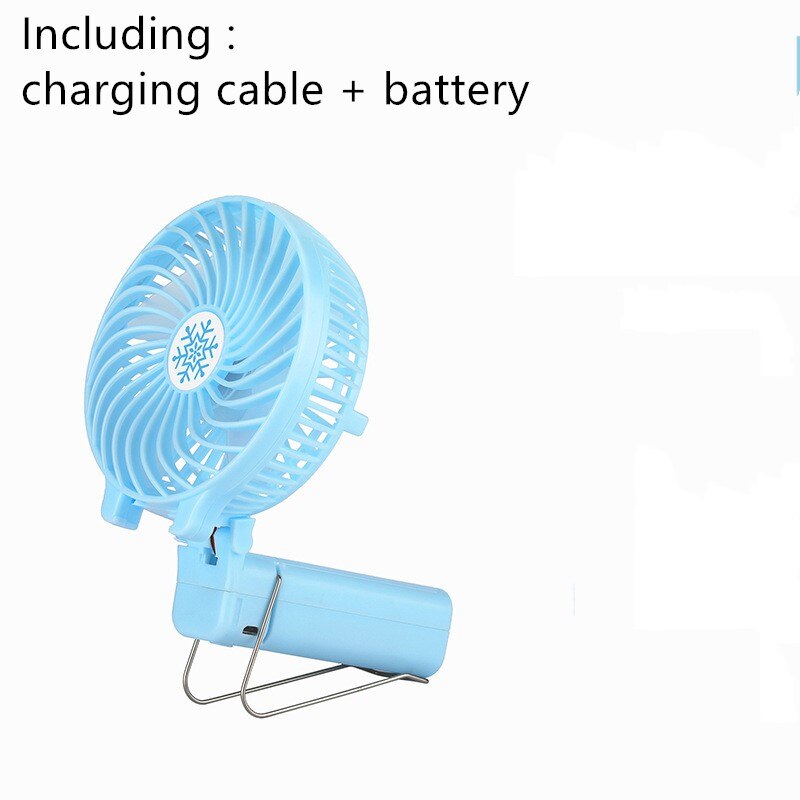 Bærbar mini usb-ventilator håndholdt skrivebord luftkøler stille rejse befugtning køler køling opladbar ventilator brug 18650 batteriventilator: C