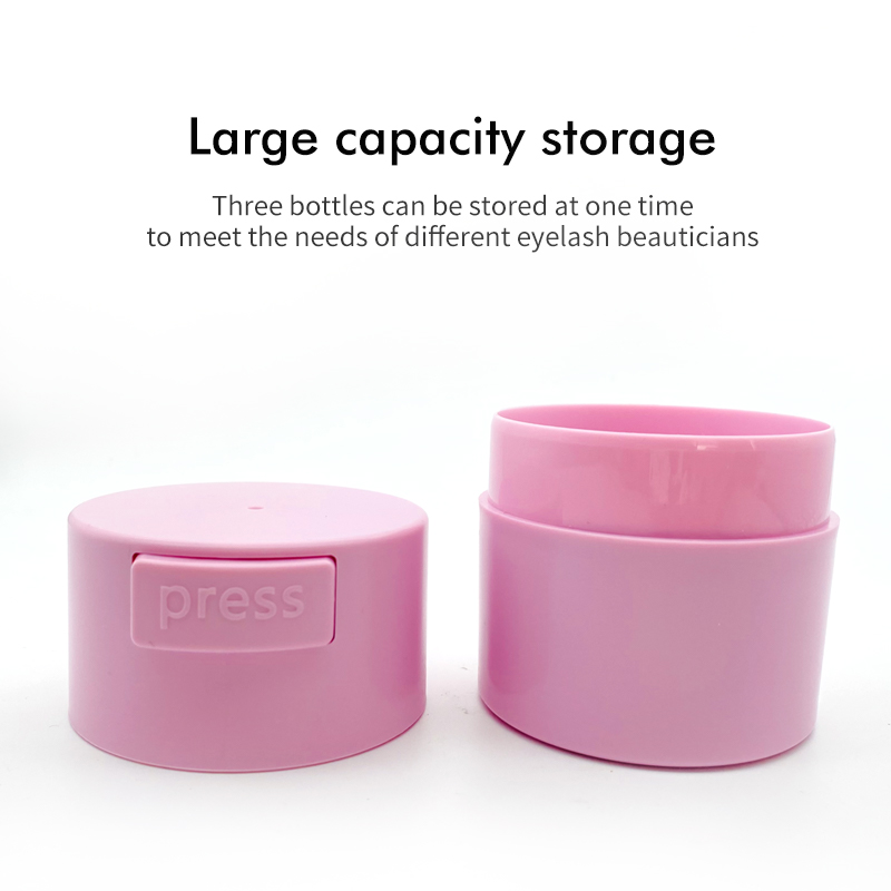 NATUHANA Wimperlijm Opslagtank Houder Container Zelfklevende standaard Verzegelde pot Cosmetische accessoires