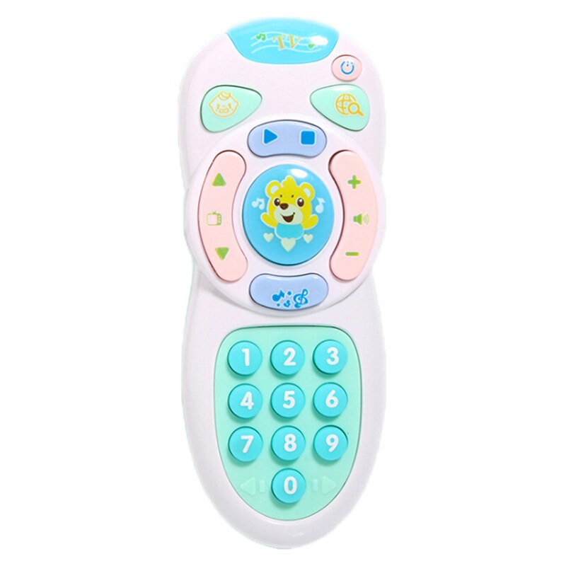 Baby Speelgoed Muziek Mobiele Telefoon Tv Afstandsbediening Vroege Educatief Speelgoed Elektrische Leren Machine Speelgoed: Green