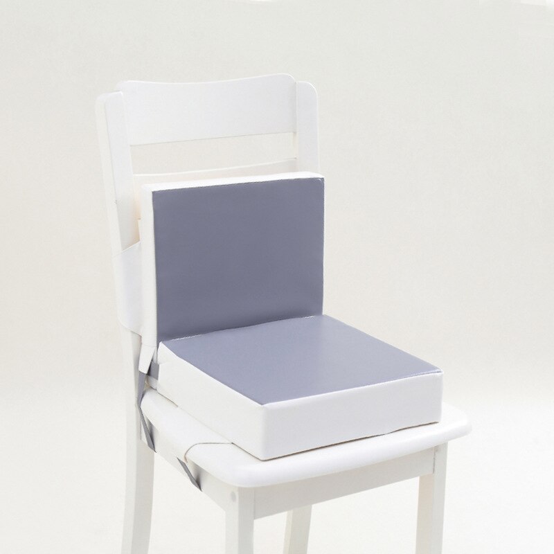 Cojín elevador para silla de comedor para niños y estudiantes de escuela primaria, mesa de comedor y silla portátil para el hogar: Gris