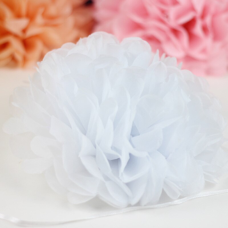 15cm farverige pompon silkepapir pom blomsterkugler til bryllup boligdekoration fødselsdagsfest indretning diy håndværk papir blomst: -en