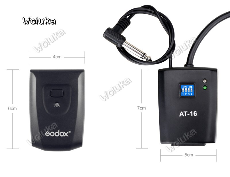 Godox AT-16 16 Channels Transmitter & Receiver Wireless Studio Flash Trigger for C/N/P/O camera CD50 T03
