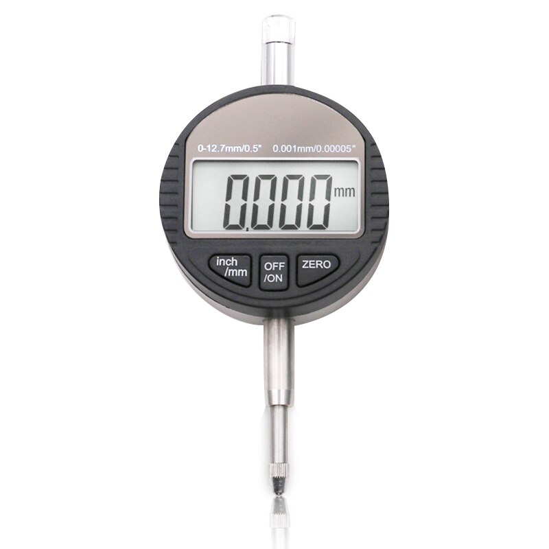 Electronic Digital Dial Indicator Micrometer 0.001mm/0.00005" Probe Gauge Range 0-25.4mm/1" Precision Measuring Tool: Red