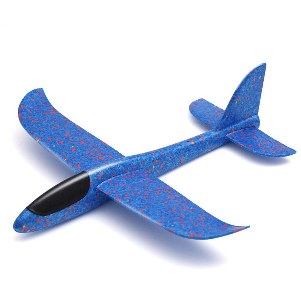 Planeur volant pour enfants, jouet en mousse, modèle d'avion en mousse, jouets d'extérieur, , 48CM/35CM, 1 pièce: blue 35cm