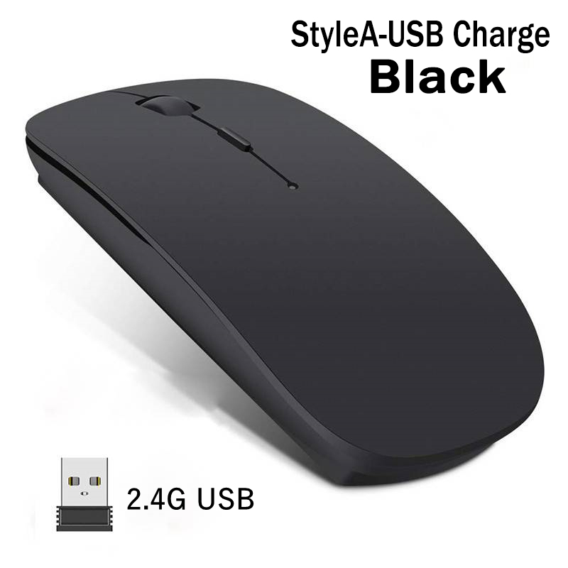 Rechargeable Wireless Mouse 2.4G Mouse Mini USB Gaming Mouse Computer Silent Optical Mice Ergonomic Mouse for Laptop PC Macbook: WHITE