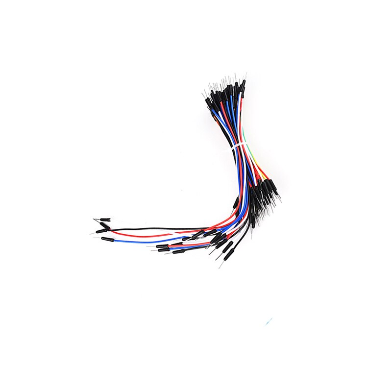65PCS/LOT Solderless Flexible Breadboard Jumper wires Cables Bread plate line Male to Male Jumper Wirefor Arduino Breadboard