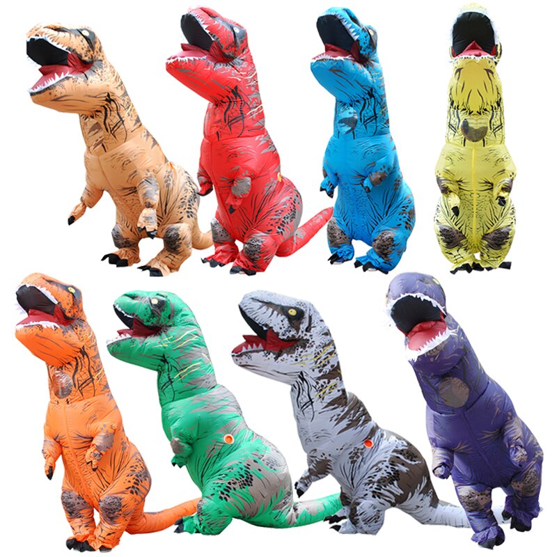 T-rex Dinosaure déguisement gonflable mascotte Deguisement Halloween Pour Animaux Cosplay Dinosaure