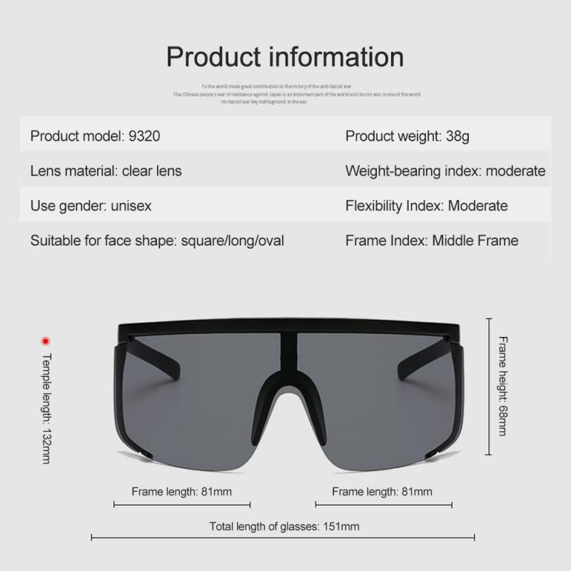 Grote Spiegel Zonnebril Outdoor Motocross Bril Mode Trend Rijden Zonnebril Voor Mannen Vrouwen Brillen Fietsen Bril
