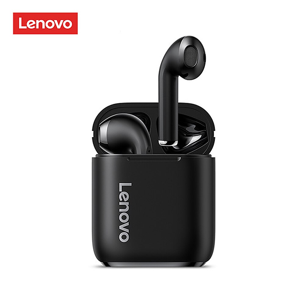 Lenovo TWS Earbuds Bluetooth 5.0 Wireless Earphone LP1/LP1S/LP2/X9/XT90/X18 Noise Cancelling with Mic Sport Earphones: LP2 black