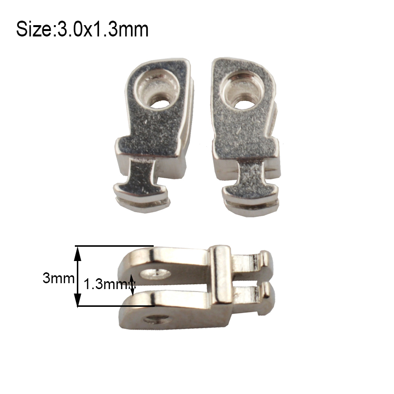 20 stücke (10pairs) Brillen Scharnier reparatur Ersatz Hohe Nickel Gläser Einzigen Doppel Zahn Scharnier Reparatur Zubehör: MOD.11