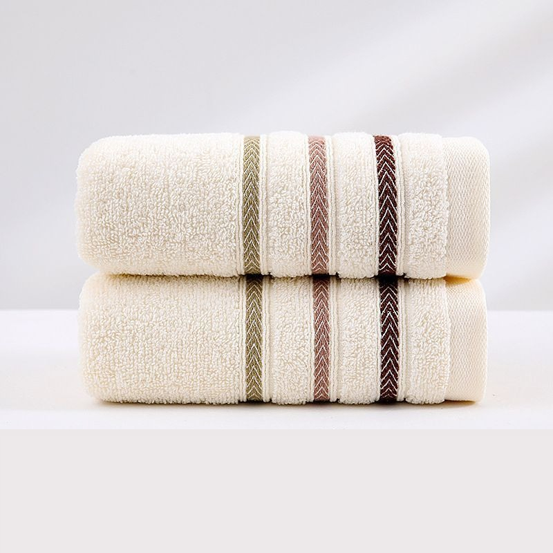 Bath Towel,Quick-Dry Soft Pure Cotton Towels with Modern Striped Pattern,Luxury Spa,Hotel Towels for Home, Bath Shower: light yellow
