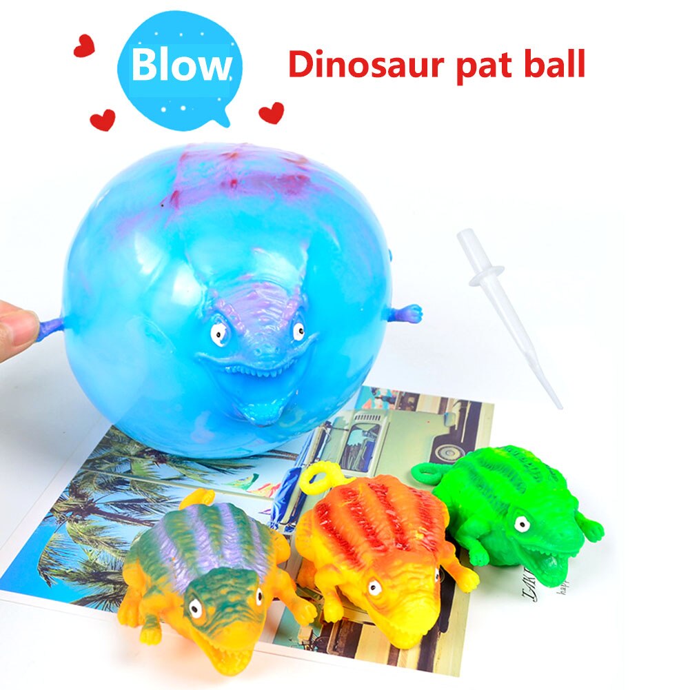 12 stücke Lustige Blasen Ebene entlüften Zerschlagen Spielzeug Jungen Aufblasbare Dinosaurier Ball freundlicher Spielzeug Wasser Ballon quetschen Neuheit Spielzeug Für freundlicher
