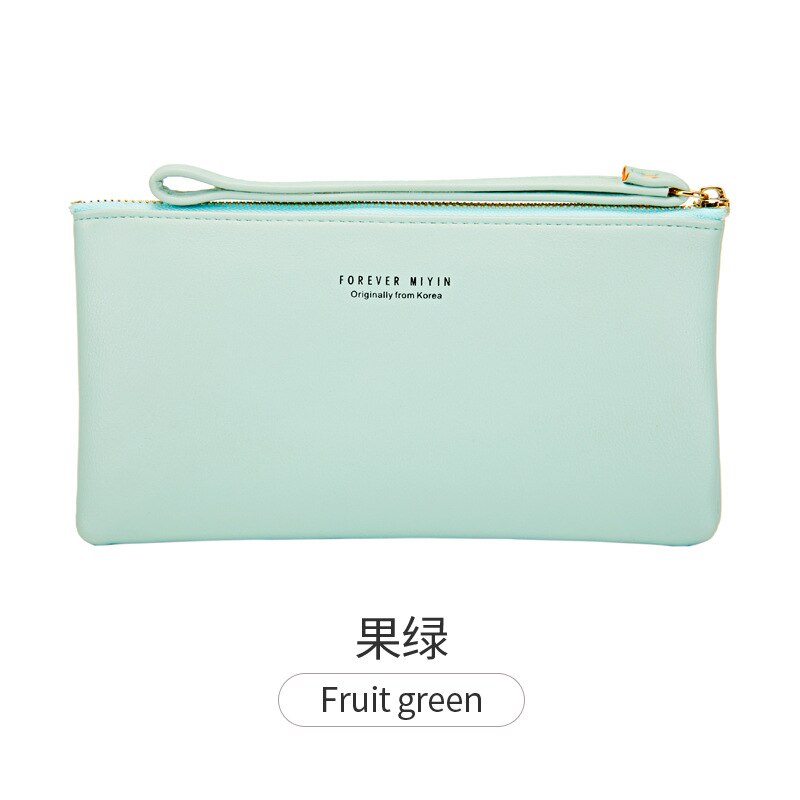 Simple Touch Screen Wallet Wrist Portable Mobile Phone Bag Multifunctional Vertical Mobile Phone Wallet: Green