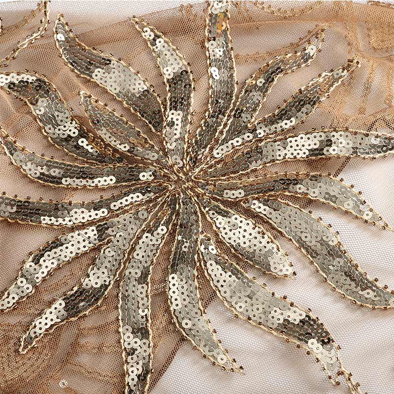 floral paljetter perler frynser kveld pakke inn kamskjell fest brudesjal bolero klaff mesh bryllup deksel  opp 1920s skjerf