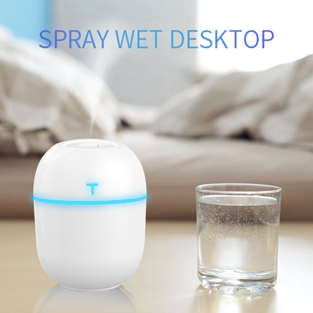 25 #200Ml Cool-Mist Waaier Bevochtiging Led Diffuser Air Purifier Lonizer Verstuiver Luchtbevochtiger Voor Thuis Creatieve Mist meker