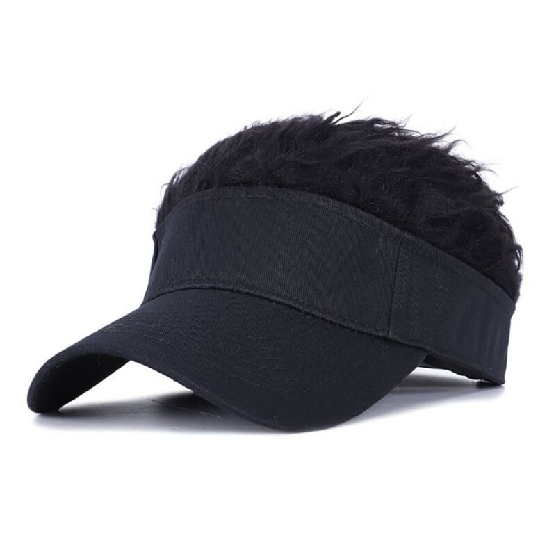 Ademend Nep Haar Cap Zomer Golf Baseball Cap Met Zonneklep Toupet Hoeden Heren Vrouwen Spiked Haren Pruik Hoed Hip hop Hoed: Type B