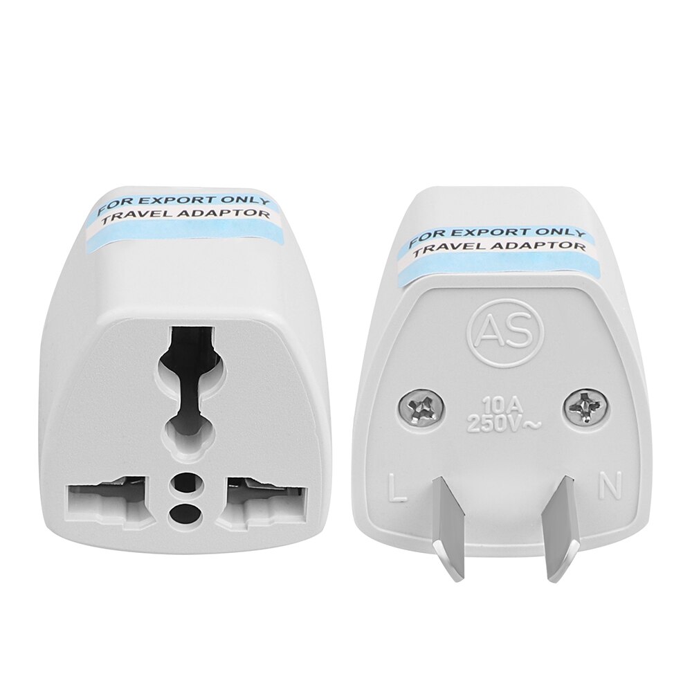 1Pc Universele Us Uk Au Eu Plug Naar Euro Europa Travel Wall Ac Power Charger Outlet Adapter Converter 2 Ronde Socket Pin: AU adapter plug