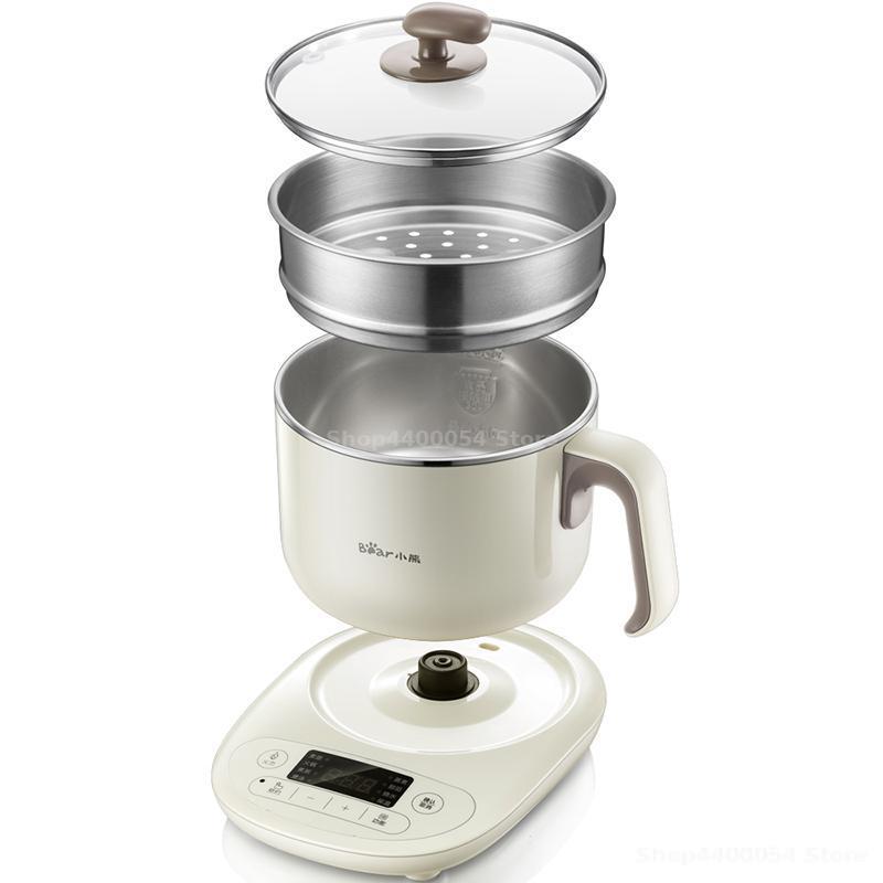 2 layers electric cooker pot Multi Cookers PP &amp; stainless steel Firepower adjustable with Touch panel 1.2L C12U1