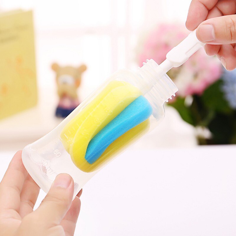 7 Teile/satz Baby Schwamm Reinigung Werkzeuge Stroh Pinsel Nippel Pinsel für Fütterung Flasche Tasse