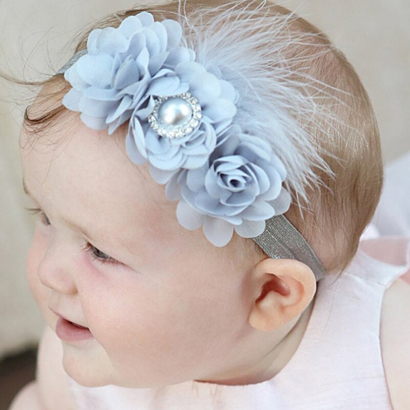 Schattige babymeisjes bloemen sandaal hoofdband elastische haarband & peuter blotevoeten sandalen 1 paar baby foto rekwisieten sets
