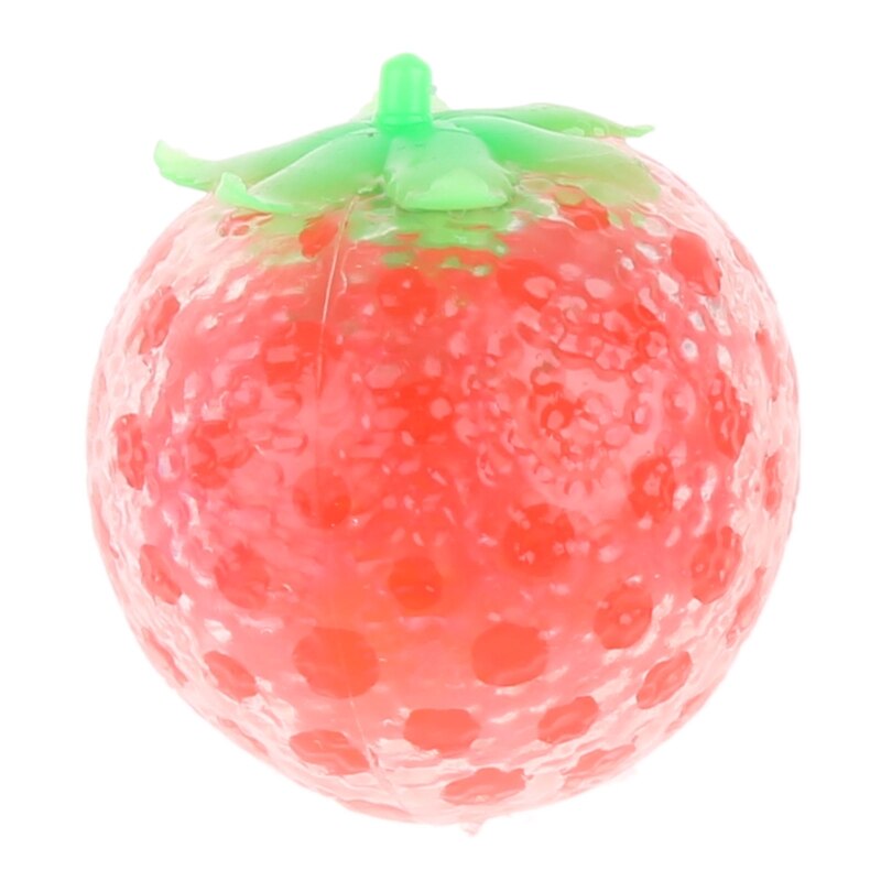 Mehrfarbiger erdbeerfruchtball, weicher knetball zum stressabbau, spielzeug zur entspannung