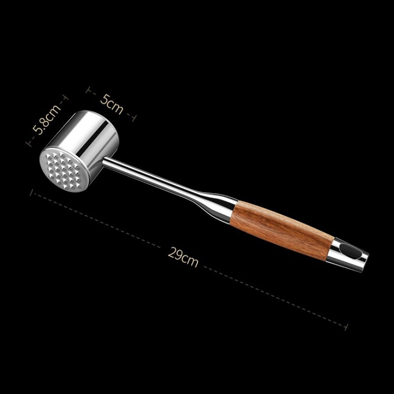 Meat Tenderizers Hammer Solid Stainless Steel Beef Hammer Household Broken Tendon Tenderizer Double-sided Beating Artifact