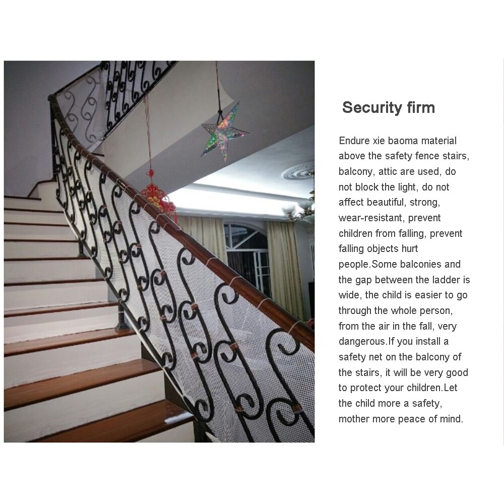 Filet de protection escalier, filet sécurité pour escalier