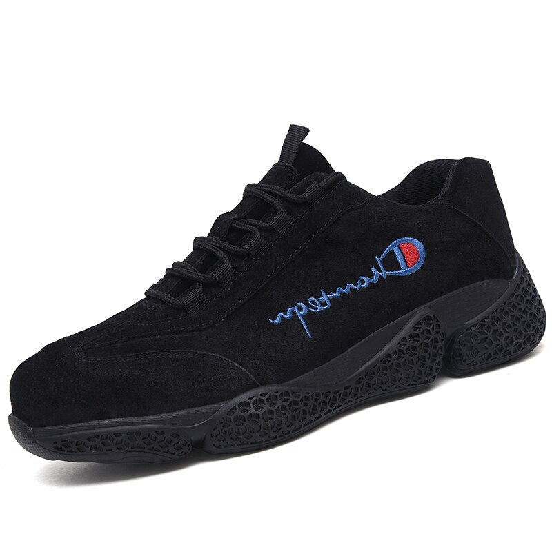 ROXDIA Labor protection shoes men's comfortable, breathable, antiskid work shoes, anti smashing and anti piercing RXM217: black safety shoes / 10