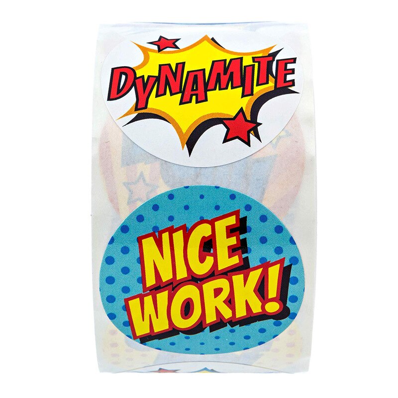 100-500pcs 8 different styles of reward stickers cartoon cute stickers school teacher student stationery stickers: 500pcs